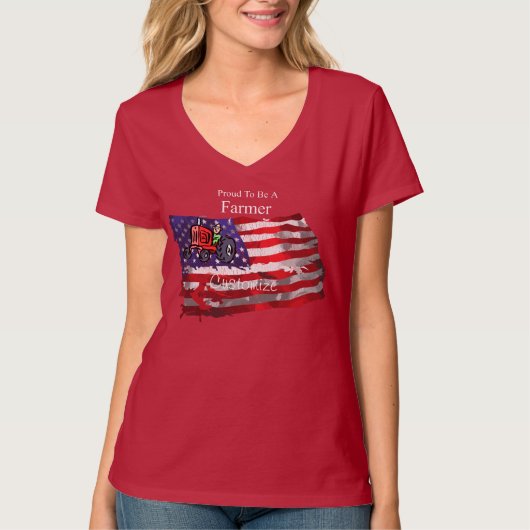 Proud Patriotic Bauer Flag Thunder_Cove T - Shirt (Vorderseite)