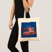 Proud Patriotic Bauer Flag Thunder_Cove Tragetasche (Vorderseite (Produkt))