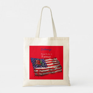 Proud Patriotic Bauer Flag Thunder_Cove Tragetasche