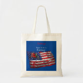 Proud Patriotic Bauer Flag Thunder_Cove Tragetasche (Vorne)