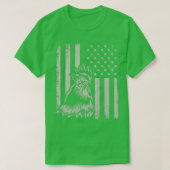 Proud Patriotic Chicken Rooster Bauer Lover Ameri T-Shirt (Design vorne)