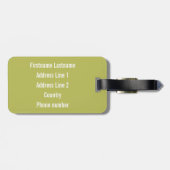 Proud Peacock Gepäckanhänger (Rückseite horizontal)