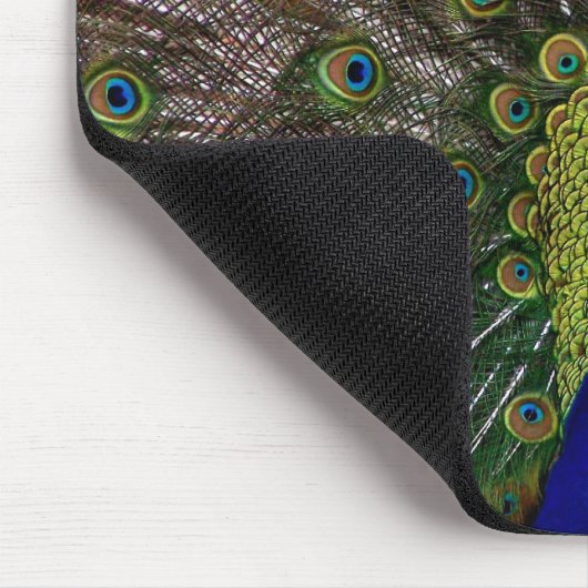 Proud Peacock mousepad (Ecke)