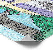 Proud Peacock Poster Print (Ecke)