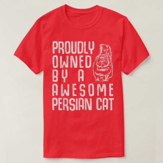 Proud Persian Cat T-Shirt (Design vorne)