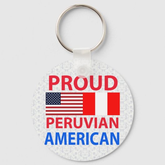 Proud Peruaner Amerikaner Schlüsselanhänger (Vorderseite)