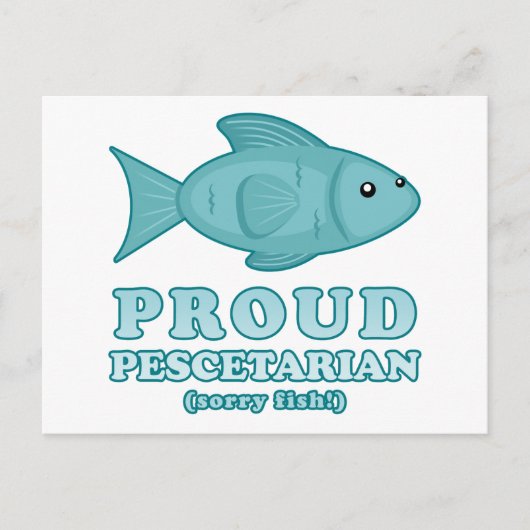 Proud Pescetarian Postkarte (Vorderseite)