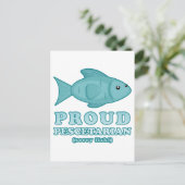 Proud Pescetarian Postkarte (Stehend Vorderseite)