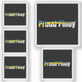 Proud Pinoy - philippinische Flagge Tagalog Aufkleber (Vorderseite)