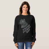 Proud Pitbull Vater Cool Sweatshirt (Vorne ganz)