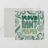 Proud Plant Mama – Bold Plant Lover Flat Card (Vorne/Hinten)