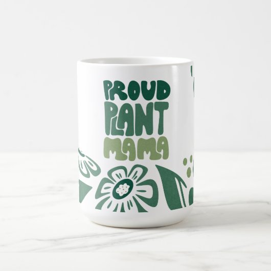 Proud Plant Mama – Bold Plant Lover Kaffeetasse (Mittel)