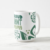 Proud Plant Mama – Bold Plant Lover Kaffeetasse (VorderseiteRechts)