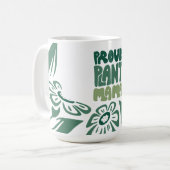 Proud Plant Mama – Bold Plant Lover Kaffeetasse (Vorderseite Links)
