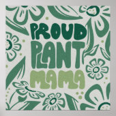 Proud Plant Mama – Bold Plant Lover Poster (Vorne)
