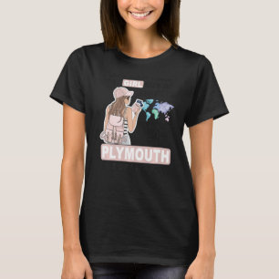 Proud Plymouth Girl Cool Girl aus Plymouth T-Shirt