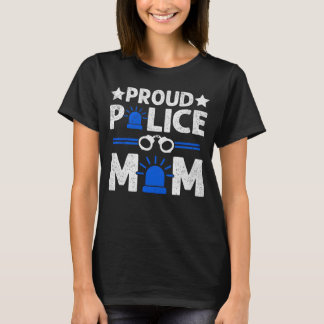 Proud Police Mama T-Shirt