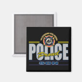 Proud Police Sohn Magnet (Vorderseite/Rückseite)