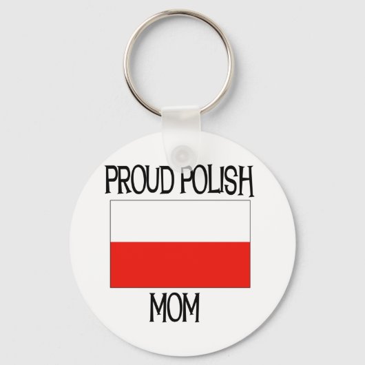 Proud Polish Mom Schlüsselanhänger (Vorderseite)