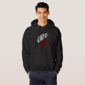 Proud Polish Ripped Poland Flag Hoodie (Vorne ganz)