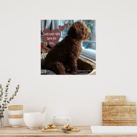 Proud Poodle - Vermisst Sie - Poster (Küche)