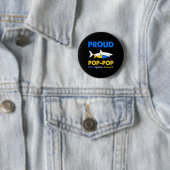 Proud Pop Pop Shark Down Syndrome Awareness T21 Button (Beispiel)