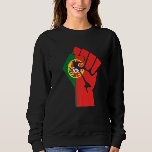 Proud Portuguese Portugal Flag 1 Sweatshirt (Vorderseite)