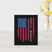 Proud Postarbeiter Postmaster US Post Service Mem Karte (Gelbe Blume)