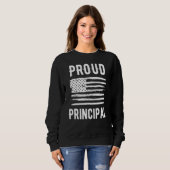 Proud Principal Profession American Flag Sweatshirt (Vorne ganz)