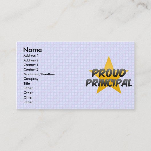 Proud-Prinzip Visitenkarte (Vorderseite)