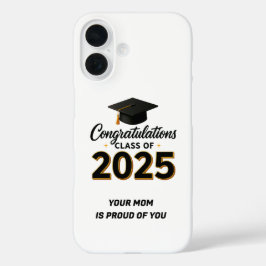 Proud, Protected, and Graduated – Happy Graduation iPhone 16 Hülle