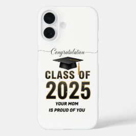 Proud, Protected, and Graduated – Happy Graduation iPhone 16 Hülle