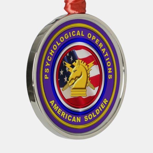 Proud Psychological Operations Veteran Christmas Ornament Aus Metall (Rechts)