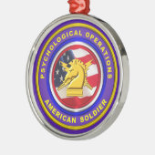 Proud Psychological Operations Veteran Christmas Ornament Aus Metall (Links)