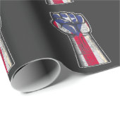 Proud Puerto Rico Roots Flag Geschenkpapier (Rolleneckpunkt)