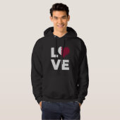 Proud Qatar Citizen Flag Hoodie (Vorne ganz)