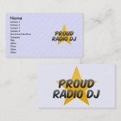 Proud Radio Dj Visitenkarte (Vorne/Hinten)