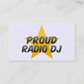 Proud Radio Dj Visitenkarte (Rückseite)