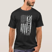 Proud Radiology Technologist US Flag Rad Tech T-Shirt (Vorderseite)