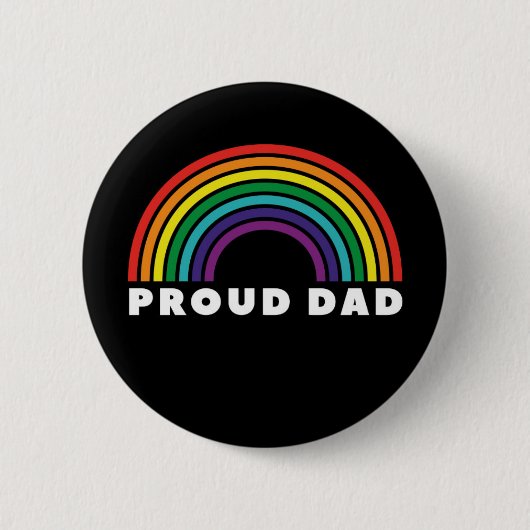 Proud Rainbow Vater Button (Vorderseite)