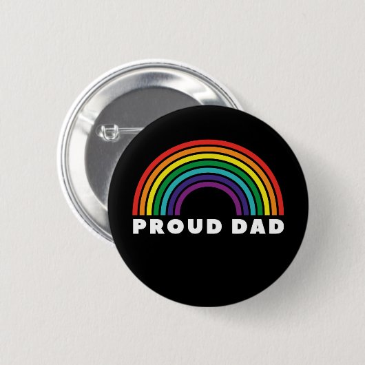 Proud Rainbow Vater Button (Vorne & Hinten)