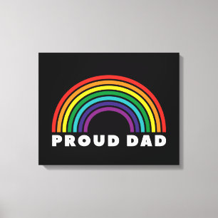 Proud Rainbow Vater Leinwanddruck
