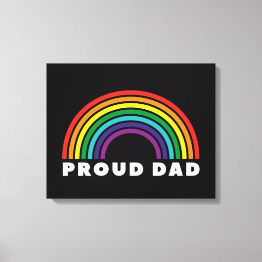 Proud Rainbow Vater Leinwanddruck (Vorderseite)