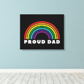 Proud Rainbow Vater Leinwanddruck (Insitu (Holzboden))