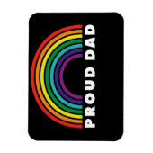 Proud Rainbow Vater Magnet (Vertikal)