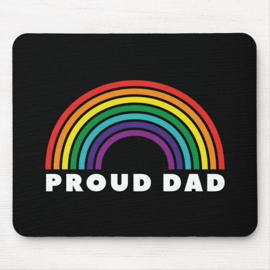 Proud Rainbow Vater Mousepad (Vorne)