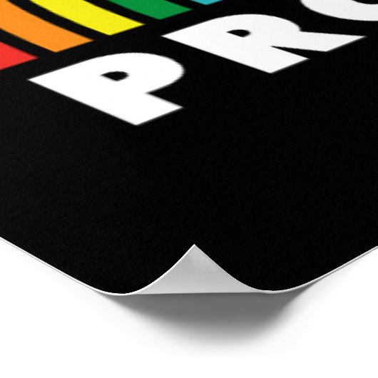 Proud Rainbow Vater Poster (Ecke)