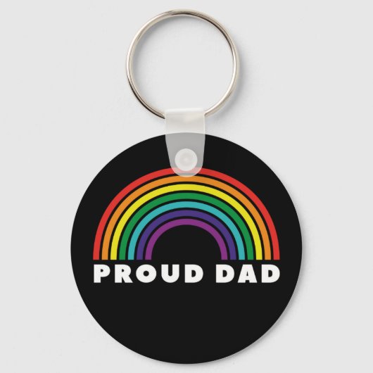 Proud Rainbow Vater Schlüsselanhänger (Vorderseite)