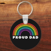 Proud Rainbow Vater Schlüsselanhänger (Vorderseite)