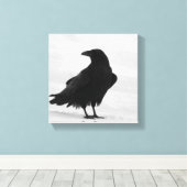 Proud Raven Leinwanddruck (Insitu (Holzboden))